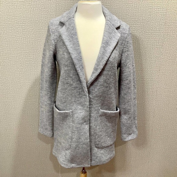 Nanette Lepore Wool Blend Coat Mid-length Fits size S Grey NWT - Picture 1 of 8